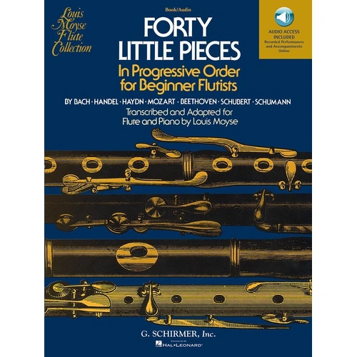 40 Little Pieces for Flute and Piano with Online Audio Access