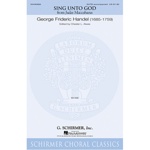 Sing Unto God SATB