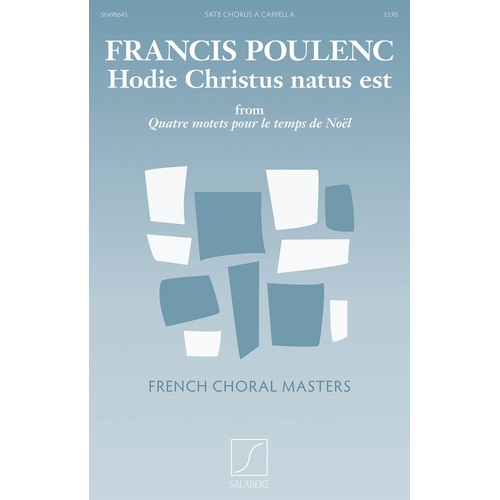 Hodie Christus Natus Est SATB A Cappella (Octavo)