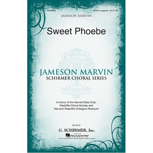 Sweet Phoebe SSAA A Cappella