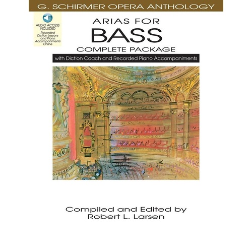 Arias for Bass Package BK/OLA - G. Schirmer Opera Anthology with Accompaniment Audio & Diction Coach Book/Online Audio Set