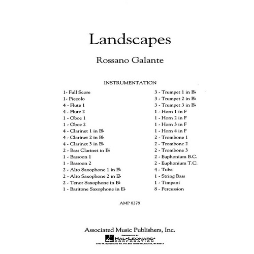 Landscapes Gscb5 Score Only (Music Score)