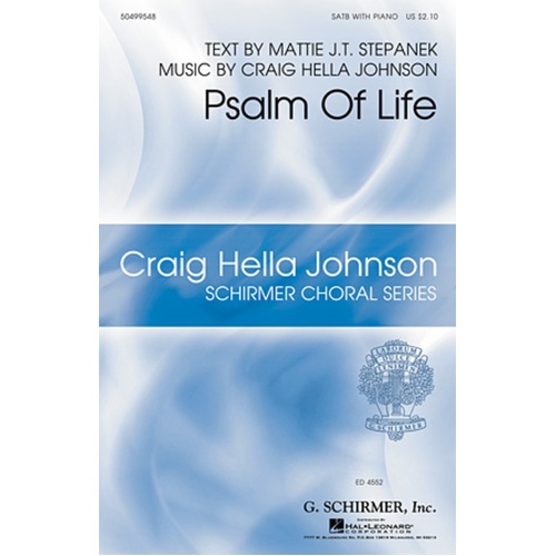 Psalm Of Life SATB