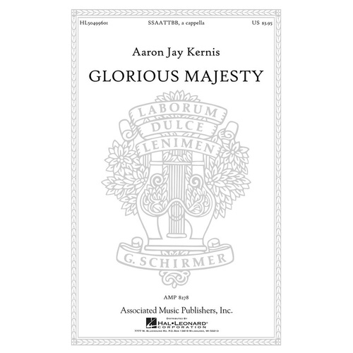 Glorious Majesty SATB Div A Cappella (Octavo)
