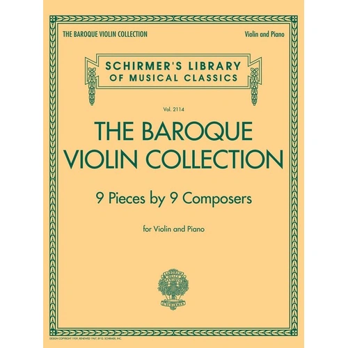 The Baroque Violin Collection for Violin and Piano