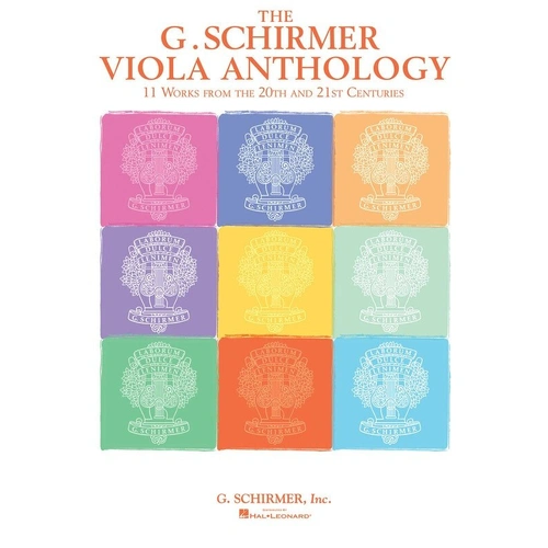 G. Schirmer Viola Anthology for Viola and Piano, 108 Pages, Selected Works by Prominent Composers