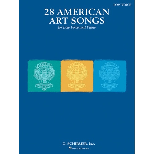 Schirmer - 28 American Art Songs Low Voice/Piano