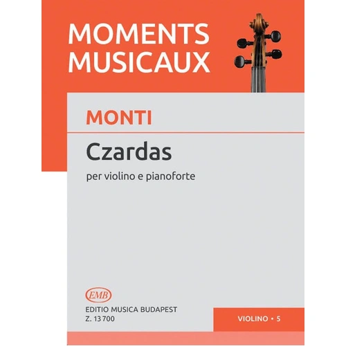 Monti - Czardas for Violin and Piano, 7 Pages, Editio Musica Budapest