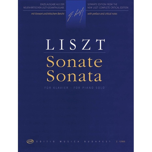 Liszt - Sonata In B Minor Piano (Softcover Book)