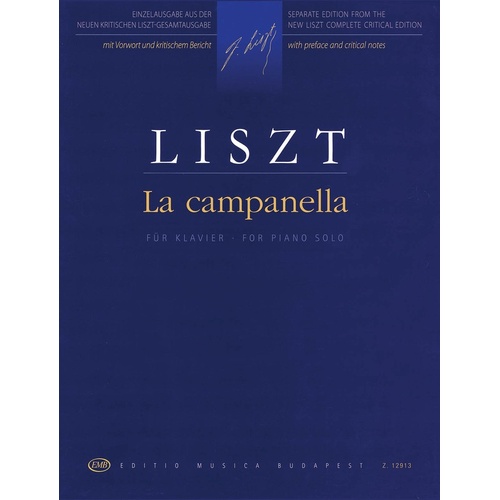 Liszt - La Campanella Piano (Softcover Book)