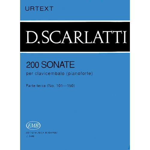 200 Sonatas Vol 3 Scarlatti Piano Solo (Softcover Book)