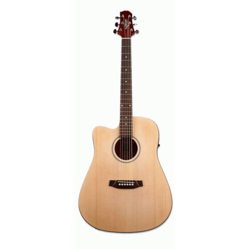 Ashton D20CEQLNTM Left-Handed Acoustic Electric Guitar with Pickup and EQ System