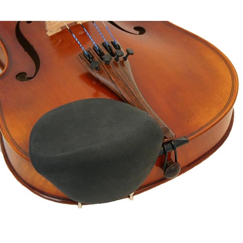 Violin Chinrest Cover Strad-Pad Black Standard Size, Washable, Reduces Irritation, Made in USA