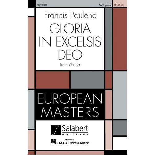 Gloria In Excelsis Deo From Gloria SATB (Octavo)