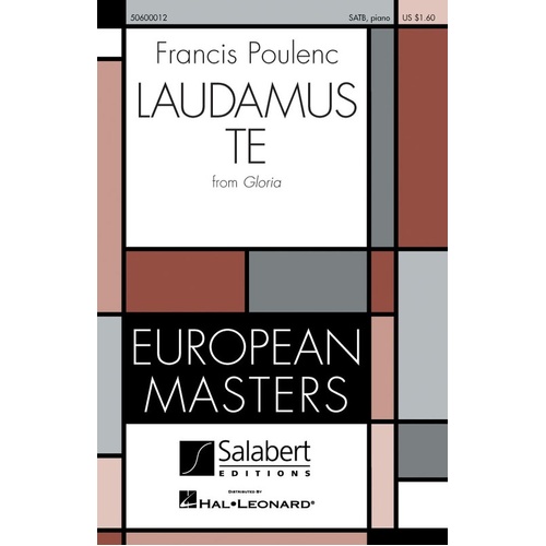 Laudamus Te From Gloria SATB (Octavo)