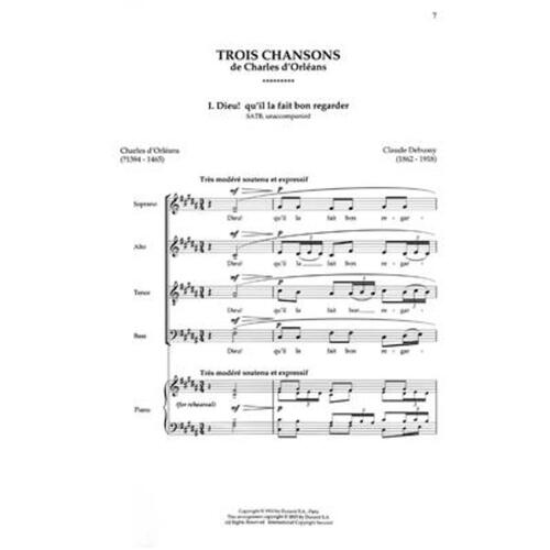 Trois Chansons SATB (Octavo)