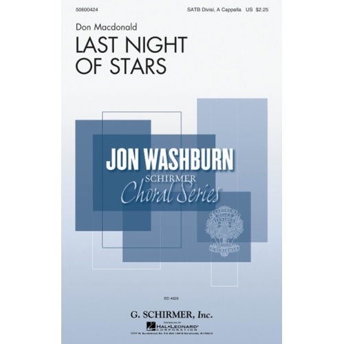 Last Night Of Stars SATB Divisi A Cappella