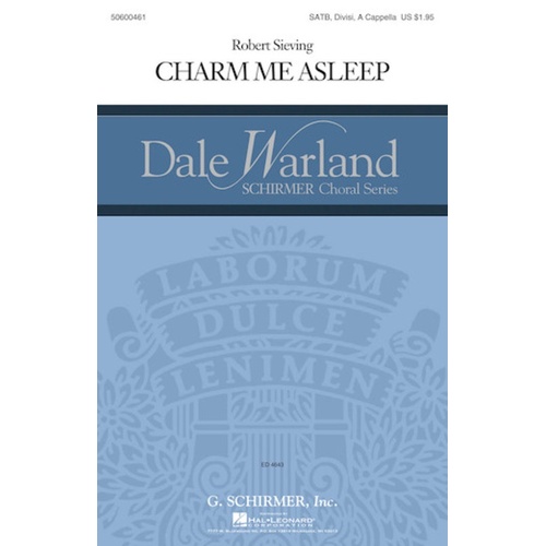 Charm Me Asleep SATB Divisi A Cappella