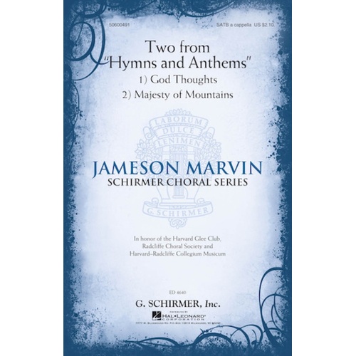 Two From Hymns And Anthems SATB A Cappella