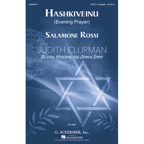 Hashkiveinu (Evening Prayer) SATB Divisi A Cappella