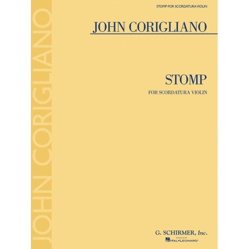 Corigliano - Stomp For Scordatura Violin (Softcover Book)