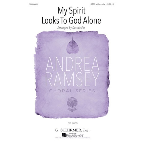 My Spirit Looks To God Alone SATB A Cappella