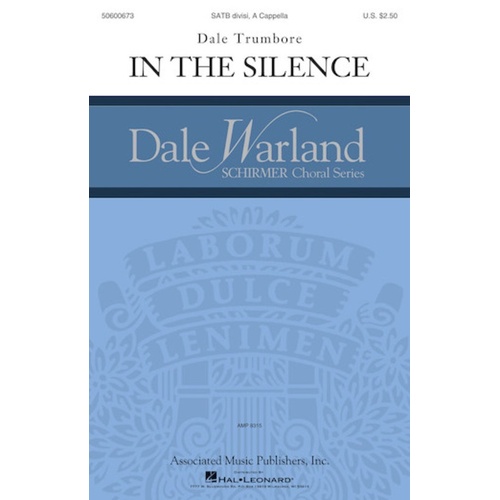 In The Silence SATB Divisi A Cappella