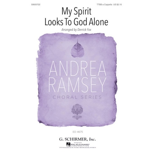My Spirit Looks To God Alone TTBB A Cappella