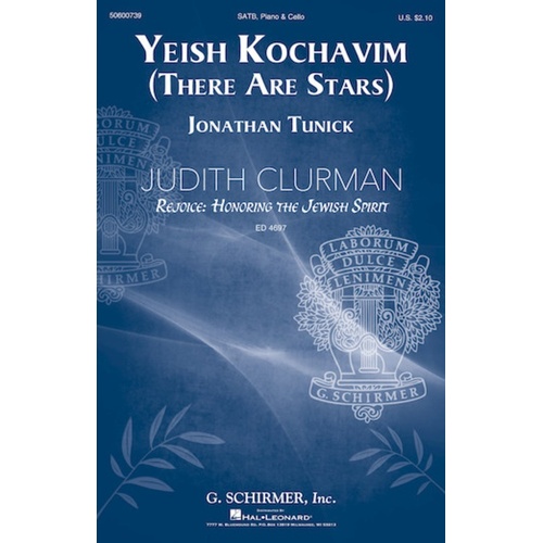 Yeish Kochavim (There Are Stars Above) SATB/Cello
