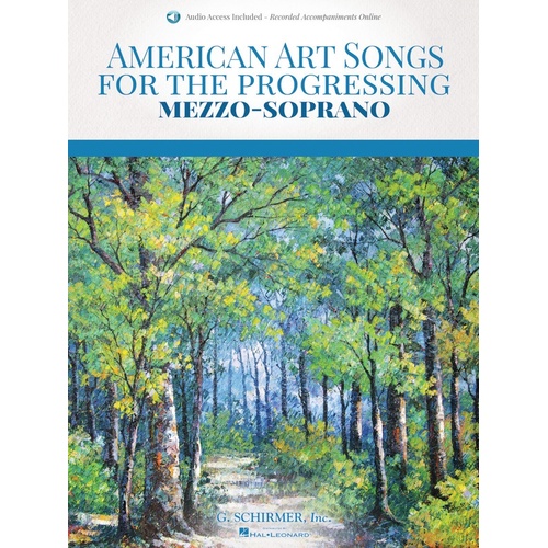 AMERICAN ART SONGS PROGRESSING MEZZO-SOPRANO Book/Online Audio