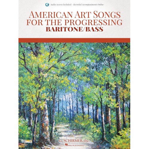 AMERICAN ART SONGS PROGESSING BARITONE/BASS Book/Online Audio