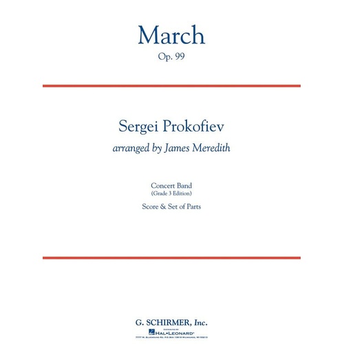 Prokofiev - March Op. 99 CB3 SC/PTS Arr. Meredith