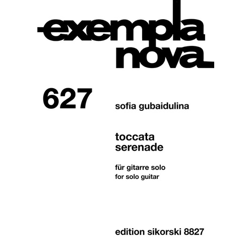Gubaidulina - Toccata Serenade For Solo Guitar (Softcover Book)