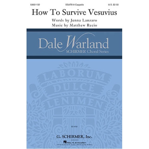 How To Survive Vesuvius SSAtb A Cappella