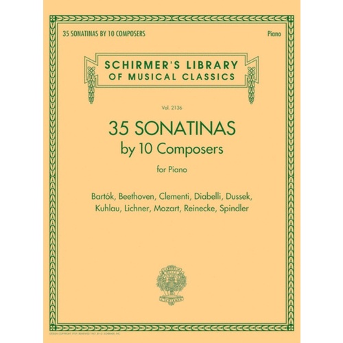 35 Sonatinas By 10 Composers For Piano