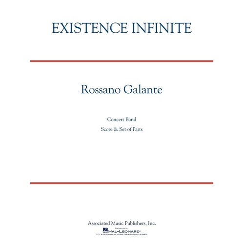 Existence Infinite for Full Ensemble - Associated Music Publishers - Duration 4:15