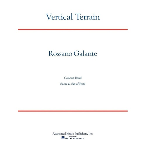 Vertical Terrain for Concert Band CB4 SC/PTS by Rossano Galante
