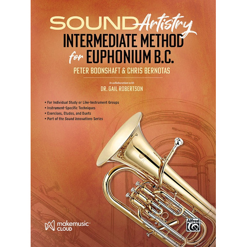 Sound Artistry Intermediate Method for Euphonium BC