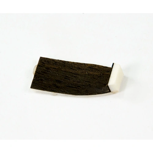 Violin Bow Tip with Cow Bone and Ebony Lining - 27mm Length, 11.5mm Width, Made in Germany