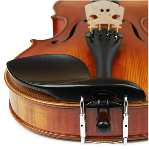 Guarneri Style Ebony Violin Chinrest Over-the-Tailpiece