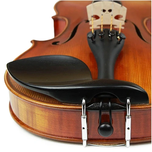 Violin Chinrest Guarneri Style Ebony Over-the-Tailpiece
