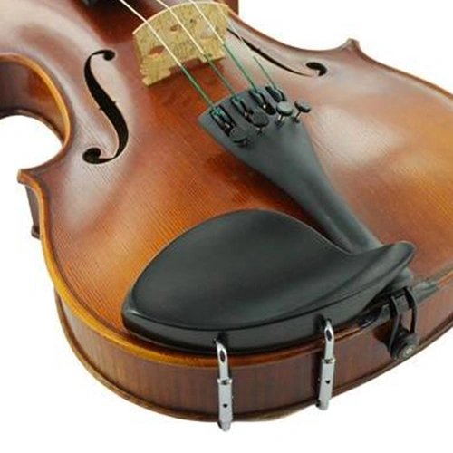 Violin Chinrest Dresden Style Ebony 4/4-3/4 Low Medium Cup