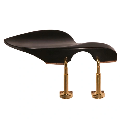 Wolf Guarneri Ebony Chinrest with Nickelplated Feet for Violin and Viola
