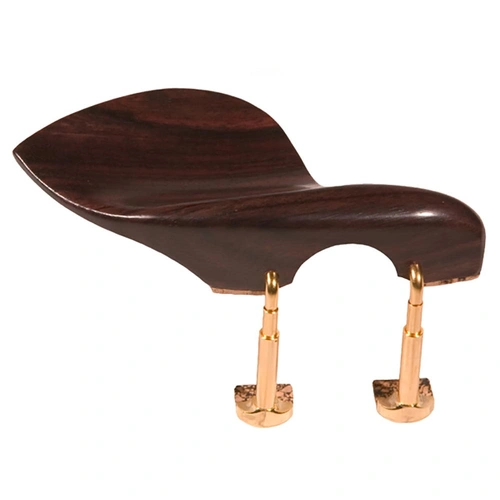 Wolf Strad Rosewood Chinrest for Violin and Viola with Nickelplated Feet