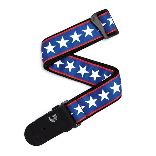 Planet Waves Woven Guitar Strap, Stars & Stripes