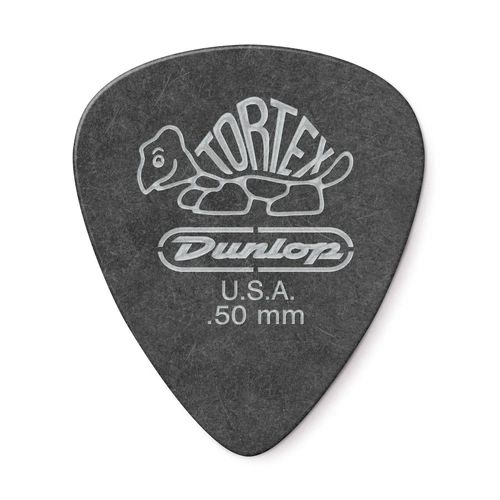 JIM DUNLOP 0.50MM TORTEX BLACK GOLD PICK  (Single)