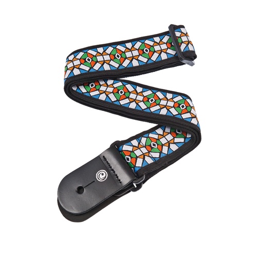  Planet Waves Woven Guitar Strap, Stained Glass
