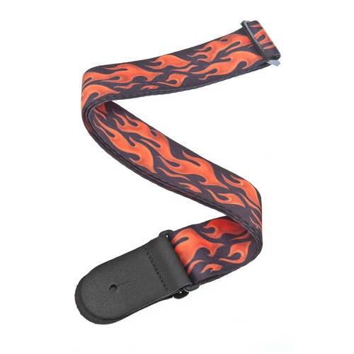 Planet Waves Woven Guitar Strap, Fluid Flames