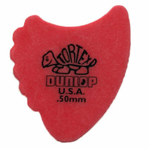 10 x Jim Dunlop Tortex Fins 0.50mm Red Guitar Picks 414R Free Shipping