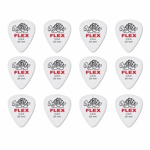 12 x Dunlop Tortex FLEX 0.50MM Gauge Guitar Picks 428R Plectrums